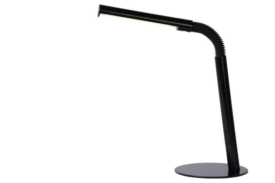 Lucide GILLY - Lampe de bureau - LED - 1x5W 2700K - Noir - allumé
