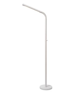 Lucide GILLY - Rechargeable Floor reading lamp - Battery pack - LED Dim. - 1x6W 2700K - White turned on 1