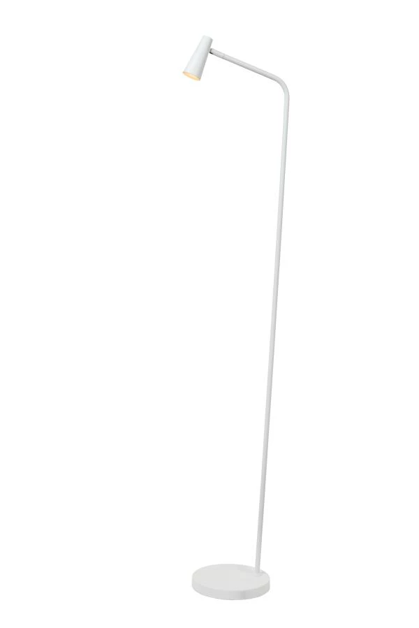Lucide STIRLING - Oplaadbare Vloerlamp - Accu/Batterij - LED 3 StepDim - 1x3W 2700K - Wit - aangezet 1
