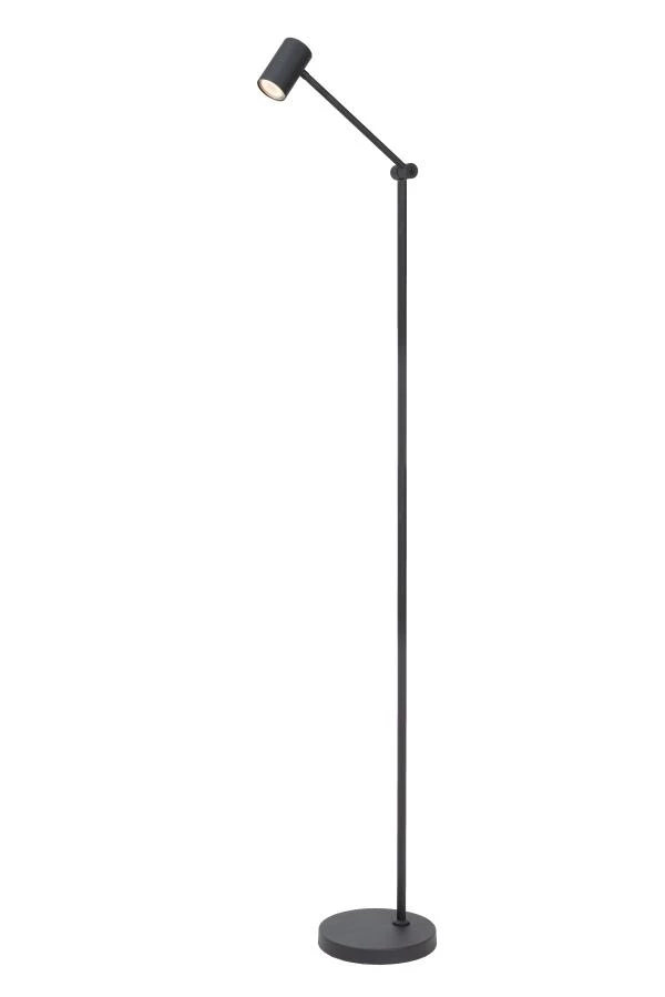 Lucide TIPIK - Lampadaire Rechargeable - Batterie/Piles - LED 3 StepDim - 1x3W 2700K - Noir - allumé