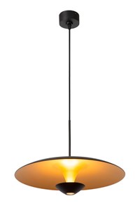 Lucide KENNETH - Suspension - Ø 40 cm - LED Dim. - 1x12W 2700K - Noir | Premium allumé