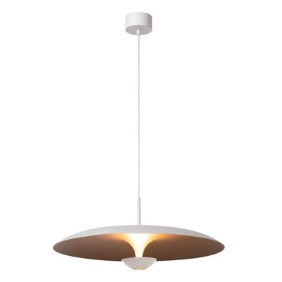Lucide KENNETH - Pendant light - Ø 60 cm - LED Dim. - 1x16W 2700K - White | Premium