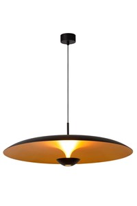 Lucide KENNETH - Pendelleuchten - Ø 80 cm - LED Dim. - 1x22W 2700K - Schwarz | Premium eingeschaltet