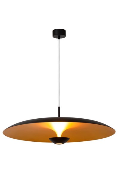 Lucide Premium KENNETH - Pendant light - Ø 80 cm - LED Dim. - 1x22W 2700K - Black