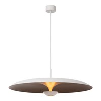 Lucide KENNETH - Pendelleuchten - Ø 80 cm - LED Dim. - 1x22W 2700K - Weiß | Premium eingeschaltet 1