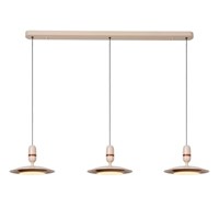 Lucide JOSEFINE - Pendant light - LED Dim. - CCT - 3x11W 2200K/3000K - Cream - Vibes turned on 8