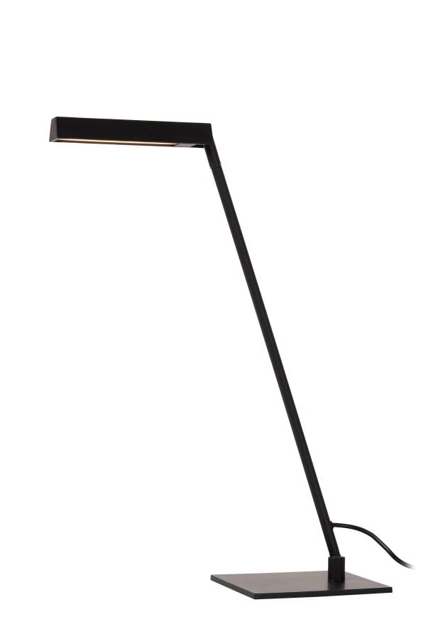 Lucide LAVALE - Lampe de bureau - LED Dim. - 1x3W 2700K - Noir - allumé