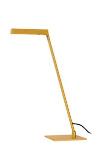 Lucide LAVALE - Lampe de bureau - LED Dim. - 1x3W 2700K - Jaune Ocre allumé 4