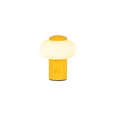 Lucide GUSTAV - Rechargeable Table lamp - Battery pack - Ø 8 cm - LED Dim. - 1x0,8W 2700K - Yellow | Essential