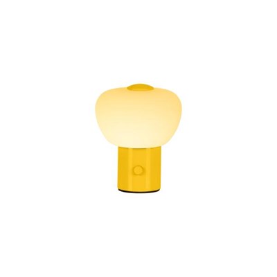 Lucide GUSTAV - Rechargeable Table lamp - Battery pack - Ø 8 cm - LED Dim. - 1x0,8W 2700K - Yellow | Essential