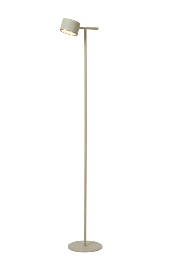 Lucide GIAN - Stehlampe - LED Dim. - 1x9W 2700K - Taupe - eingeschaltet 1