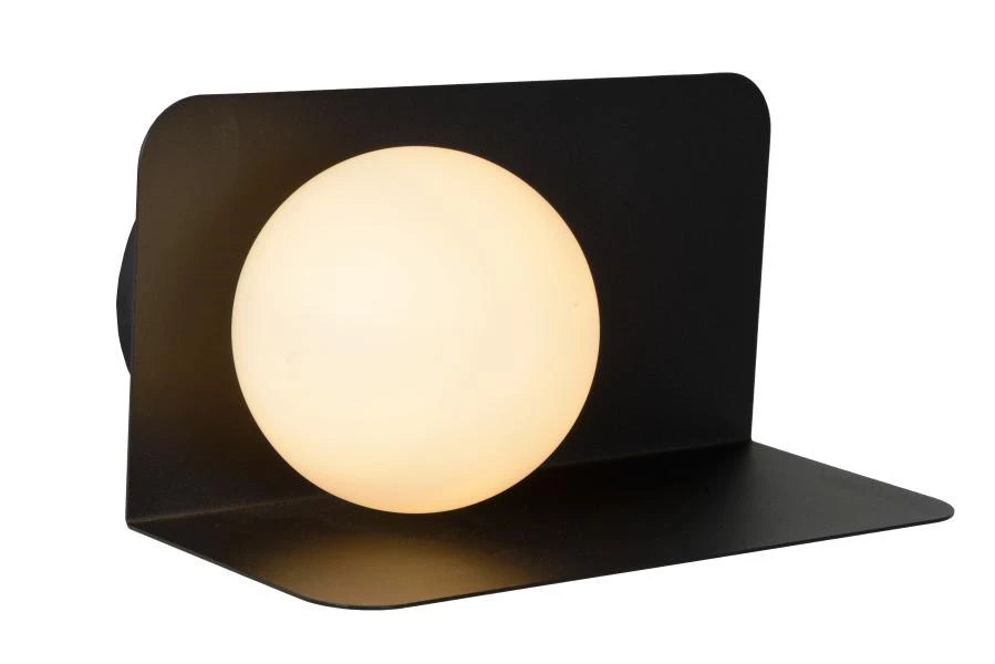 Lucide BONNI - Wall light - 1xG9 - Black - turned on