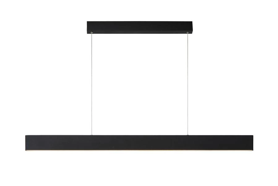 Lucide RAYA LED - Suspension - LED Dim. - 1x36W 2700K - Noir - allumé