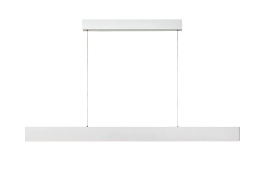 Lucide RAYA LED - Suspension - LED Dim. - 1x36W 2700K - Blanc - allumé 1