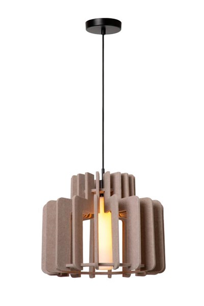 Lucide ROLLO - Pendelleuchten - 1xE27 - Taupe