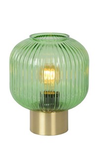 Lucide MALOTO - Lampe de table - Ø 20 cm - 1xE27 - Vert allumé 3