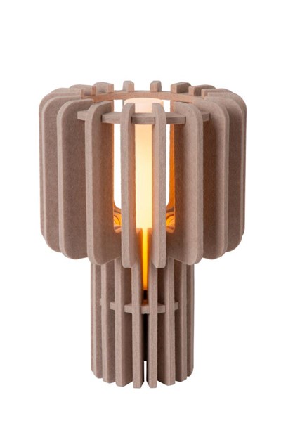 Lucide ROLLO - Tischlampe - 1xE27 - Taupe