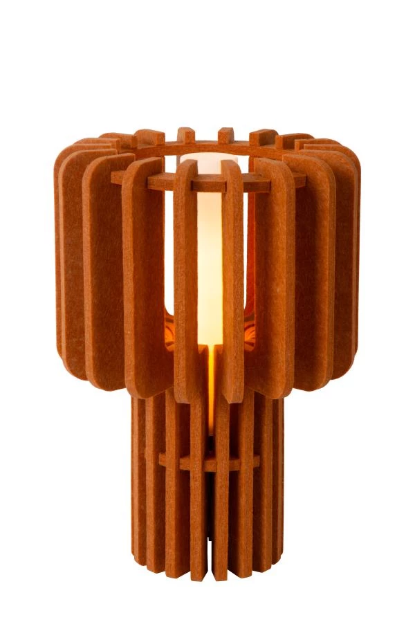Lucide ROLLO - Tischlampe - 1xE27 - Terrakotta - eingeschaltet 5
