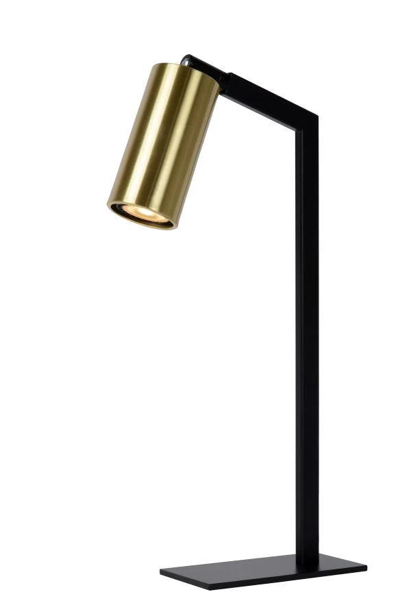 Lucide SYBIL - Schreibtischlampe - 1xGU10 - Schwarz - eingeschaltet