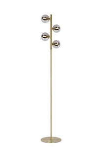 Lucide TYCHO - Floor lamp - 4xG9 - Matt Gold / Brass turned on 2