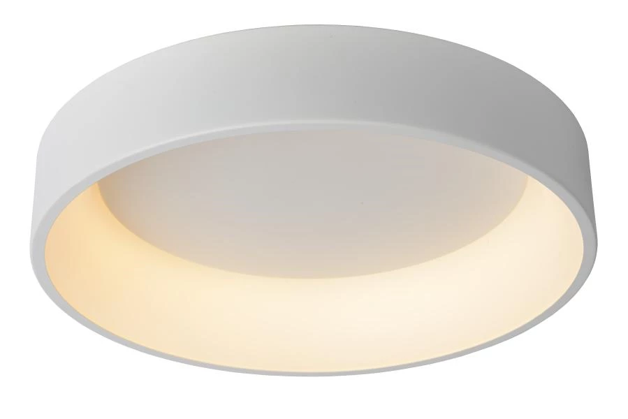 Lucide TALOWE LED - Flush ceiling light - Ø 60 cm - LED Dim. - 1x42W 3000K - White - turned on 1