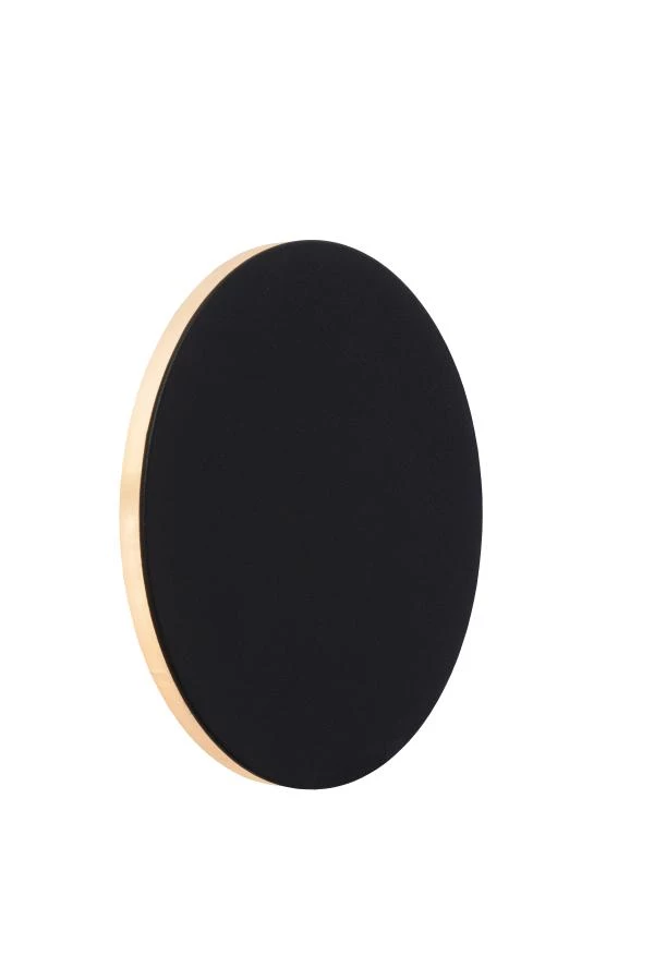 Lucide EKLYPS LED - Applique murale - Ø 15 cm - LED - 1x7W 3000K - Noir - allumé