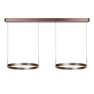 Lucide LIANE - Pendant light - LED Dim. - CCT - 2x45W 2700K/4000K - Rust Brown - Vibes
