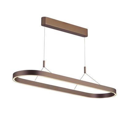 Lucide LIANE - Pendant light - LED Dim. - CCT - 2x40W 2700K/4000K - Rust Brown | Vibes