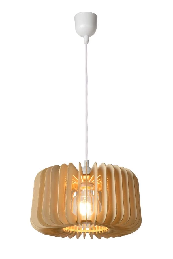 Lucide ETTA - Hanglamp - Ø 29 cm - 1xE27 - Naturel - aangezet 6