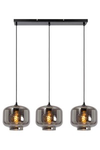 Lucide MEDINE - Suspension - 3xE27 - Fumé allumé 5