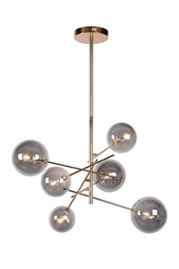 Lucide ALARA - Pendant light - Ø 72 cm - LED - G4 - 6x1,5W 2700K - Gold turned on