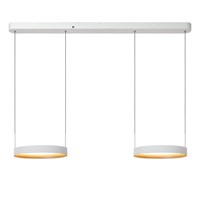 Lucide RADIANT - Pendelleuchten - LED Dim. - CCT - 2x38W 2200K/3000K - Weiß - Vibes eingeschaltet 1