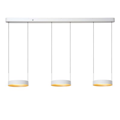 Lucide RADIANT - Suspension - LED Dim. - CCT - 3x18,6W 2200K/3000K - Blanc - Vibes