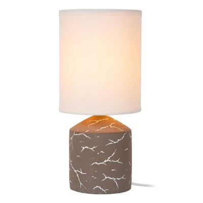 Lucide FRAN - Table lamp - Ø 13 cm - 1xE14 - Taupe | Essential