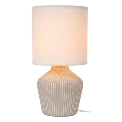 Lucide FILIZ - Table lamp - Ø 16 cm - 1xE14 - Cream | Essential