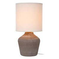 Lucide FILIZ - Table lamp - Ø 16 cm - 1xE14 - Taupe - Essential turned on 1