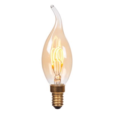 Lucide CT35 - Glühfadenlampe - Ø 3,5 cm - LED 3 StepDim (Memory) - E14 - 1x3W 2200K - Amber