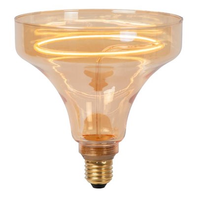 Lucide GO150 - Lámpara de filamento - Ø 15 cm - LED Regul. - E27 - 1x4W 2200K - Ámbar