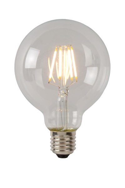 Lucide G80 Class A - Glühfadenlampe - Ø 8 cm - LED - E27 - 1x7W 2700K - Transparent