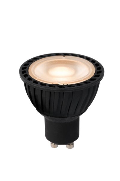 Lucide MR16 - Led lamp - Ø 5 cm - LED - GU10 - 1x5W 2700K - Dag/nacht sensor - Zwart