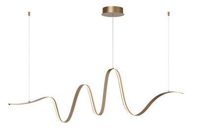 Lucide Premium LAMBADA - Suspension - LED Dim. - 1x33W 2700K/3200K - Or Mat / Laiton