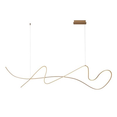 Lucide LAMBADA - Pendant light - LED Dim. - 1x47W 2700K - Champagne Color | Premium