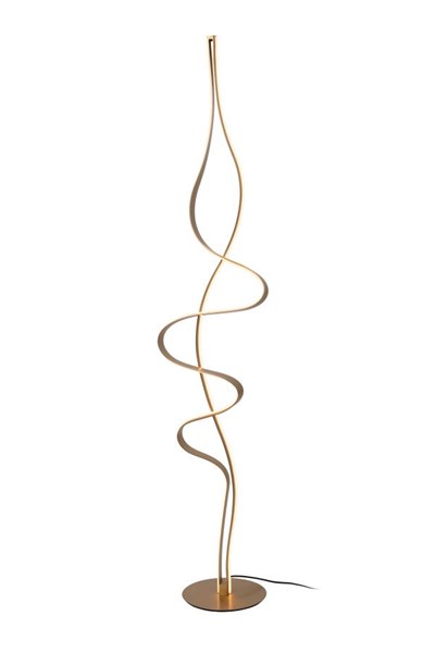 Lucide Premium LAMBADA - Lampadaire - LED Dim. - 1x38W 2700K - Or Mat / Laiton