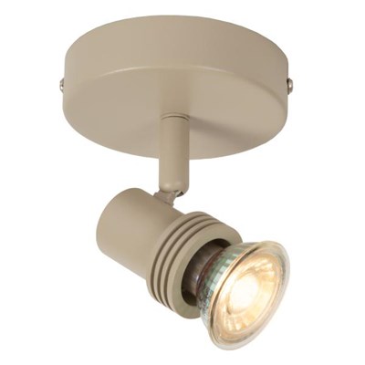 Lucide KIANTI - Deckenstrahler - Ø 10 cm - 1xGU10 - Taupe