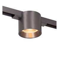 Lucide Premium LINIAL LUX Schienenstrahler - 1-Phasen Stromschiene / Schienensystem smart - 1xLED - Matt Schwarz Chrom eingeschaltet 8