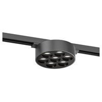 Lucide Premium LINIAL XAVI Foco de riel - Sistema de carril monofásico / Iluminación con rieles - LED - Cromo Negro mate encendido 8