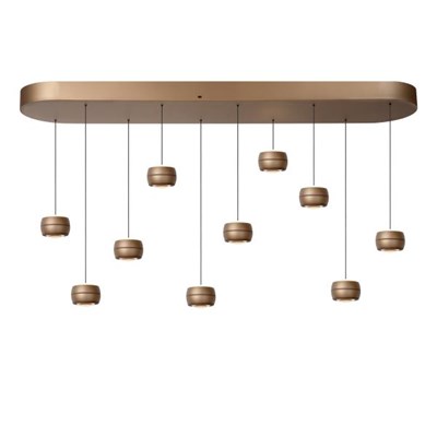 Lucide CORYFEE - Pendelleuchten - LED Dim. - CCT - 10x6W 2200K/3000K - Champagner Farbe - Vibes