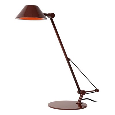 Lucide TERRY - Lámpara de escritorio - LED - 1x8W 3000K - Burdeos - Vibes
