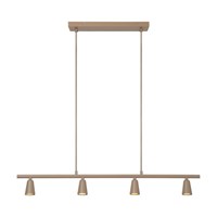 Lucide TIANA - Pendant light - 4xGU10 - Taupe | Essential turned on 1