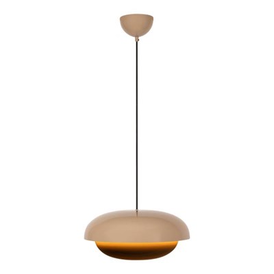 Lucide YOUNES - Pendant light - Ø 40 cm - 1xE27 - Taupe | Essential
